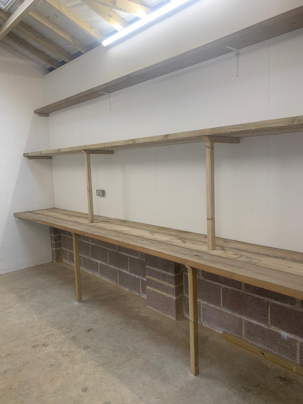 Garage Workshop Bench & Shelving
